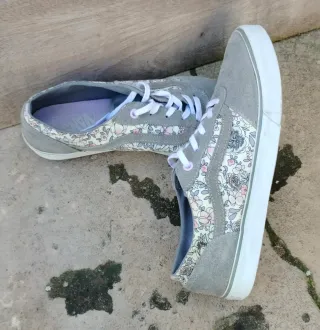 Zapatillas Vans Talla 40 Flores Grises