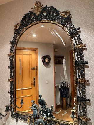 Conjunto entrada espejo y candelabros