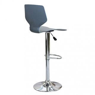 Sgabello Bar Moderno Regolabile Plastica Grigio