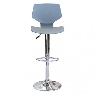 Sgabello Bar Moderno Regolabile Plastica Grigio