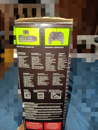 Xbox Original Negra + 4 Mandos + Adaptador TV