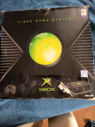 Xbox Original Negra + 4 Mandos + Adaptador TV