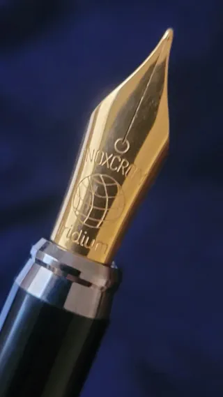 Pluma Inoxcrom Mapa Mundo Dorada