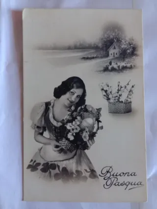 Cartoline Pasquali Vintage - 6 pezzi