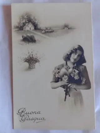 Cartoline Pasquali Vintage - 6 pezzi