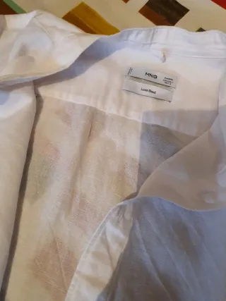 Camisa Lino Mango Talla L sin estrenar