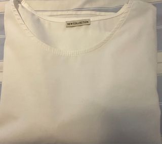 Camisa algodón chica volantes mangas T. 38-40