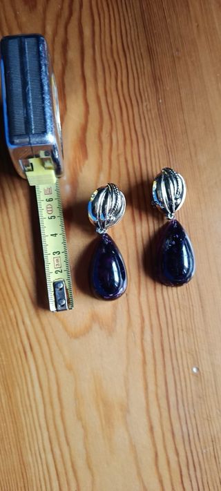 Pendientes Vintage de bisutería de clip