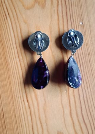 Pendientes Vintage de bisutería de clip