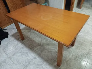 Mesa comedor pino macizo 140x80