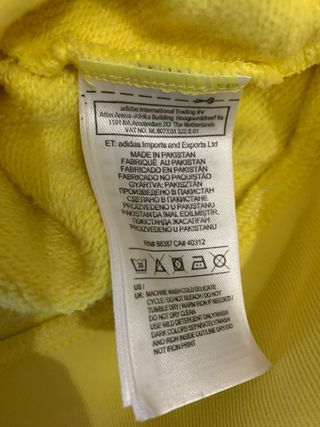 Sudadera Adidas Amarilla