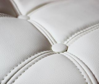 Sgabello Bar Regolabile Ecopelle Metallo Bianco