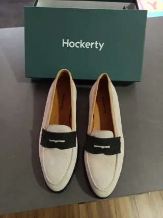 Zapatos planos Hockerty beige y verde