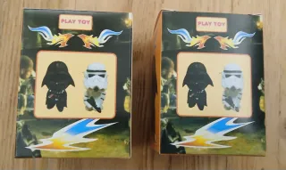 2 Mini Figure Star Wars con Molla Darth Vader