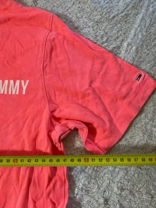 Camiseta Tommy Jeans Y2K Naranja Talla M