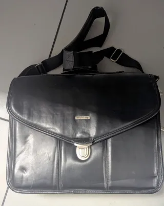 Maletín Monray Cuero Negro