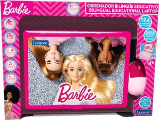 LEXIBOOK, Barbie, Ordenador Educativo y bilingüe e
