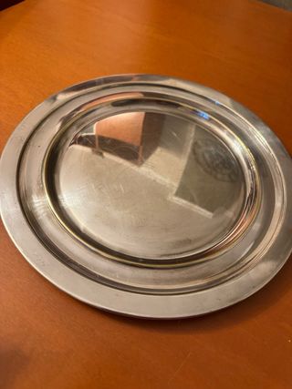 Vassoio rotondo in metallo 33 cm