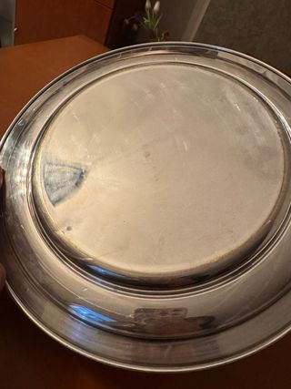 Vassoio rotondo in metallo 33 cm