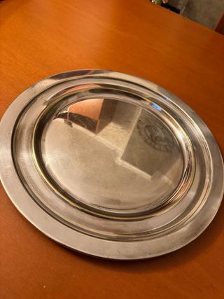 Vassoio rotondo in metallo 33 cm