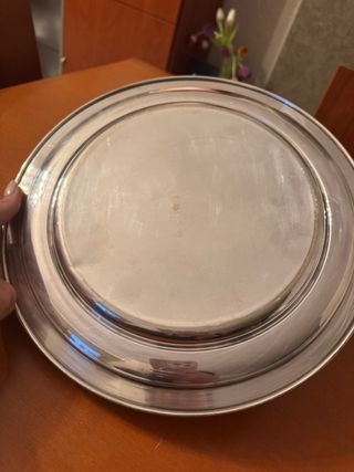 Vassoio rotondo in metallo 33 cm