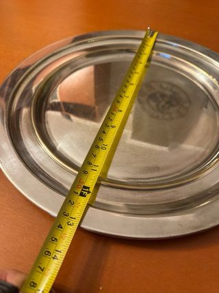 Vassoio rotondo in metallo 33 cm