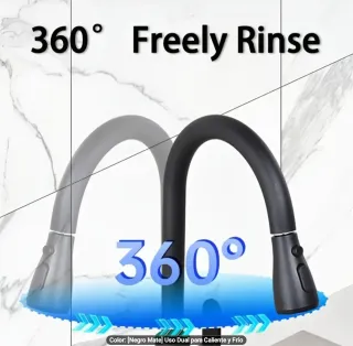 Grifo Negro Cocina/Baño Moderno