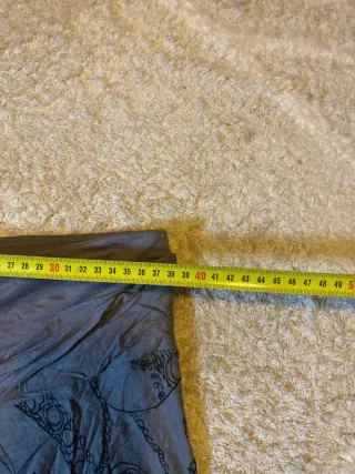 Falda Desigual Gris Estampada Talla L