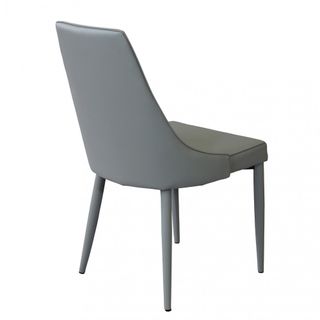 Sedia Ecopelle Grigio Chiaro senza Braccioli 87cm