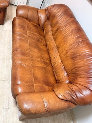 Sofá de piel de 3 plazas