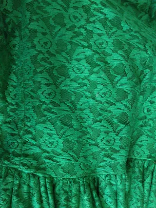 Vestido verde con flores here+there