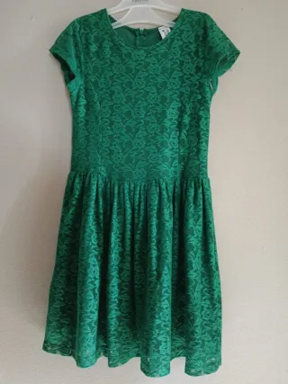Vestido verde con flores here+there