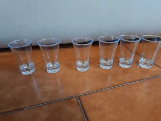 6 Bicchieri Shot Plastica Infrangibile