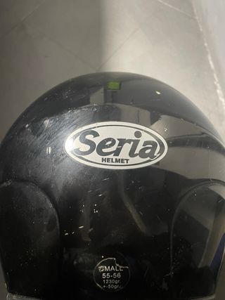 Casco de moto negro ERGON Talla S
