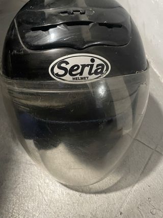 Casco de moto negro ERGON Talla S