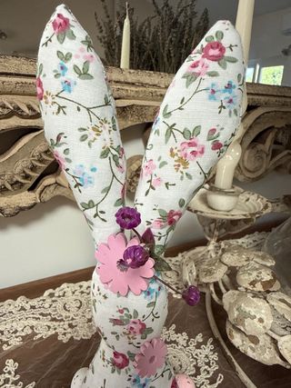 Coniglio Pasquale Decorazione Floreale