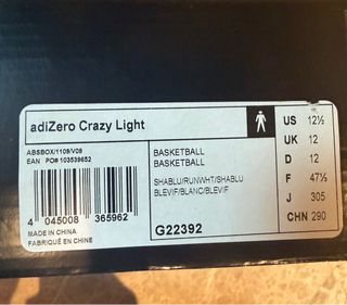 Baloncesto Adidas t. 47-1/3