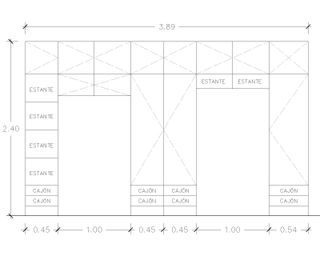 Armario dormitorio haya chapada