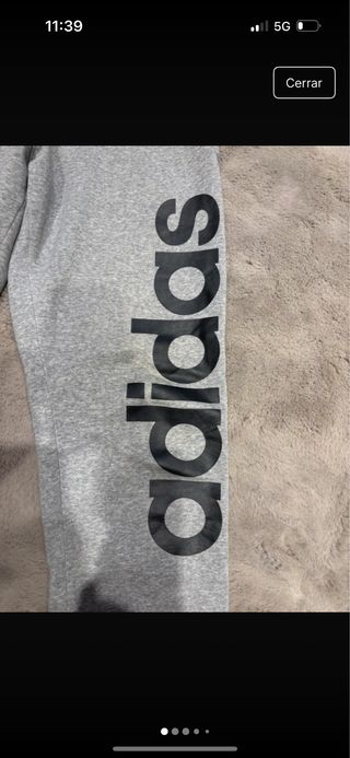 Pantalón de chándal Adidas gris