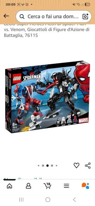 Lego 76115 Spider Mech vs Venom