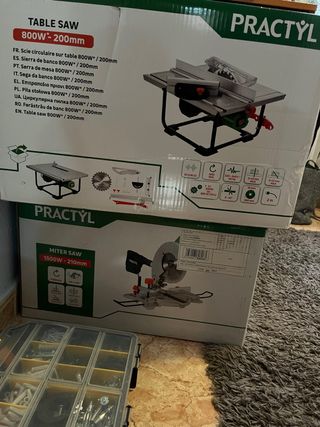 Sierra de banco y sierra ingletadora Practyl