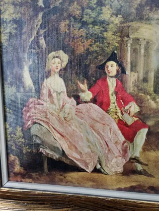 Cuadro estilo parisino dorado