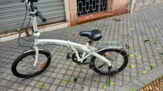 Bicicleta Plegable Blanca