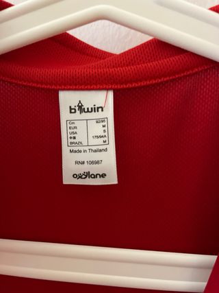 Maillot Ciclismo Btwin Rojo