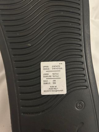 Sandalias Puma Blancas y Negras