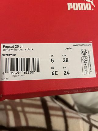 Sandalias Puma Blancas y Negras