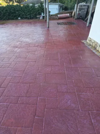 Hormigón impreso y fachada