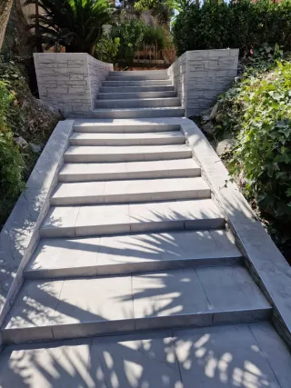 Hormigón impreso y fachada