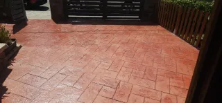 Hormigón impreso y fachada