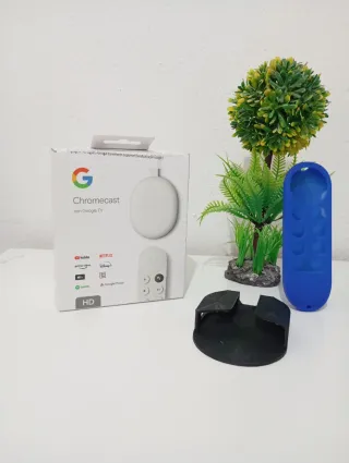 Google Chromecast HD + Funda Azul
